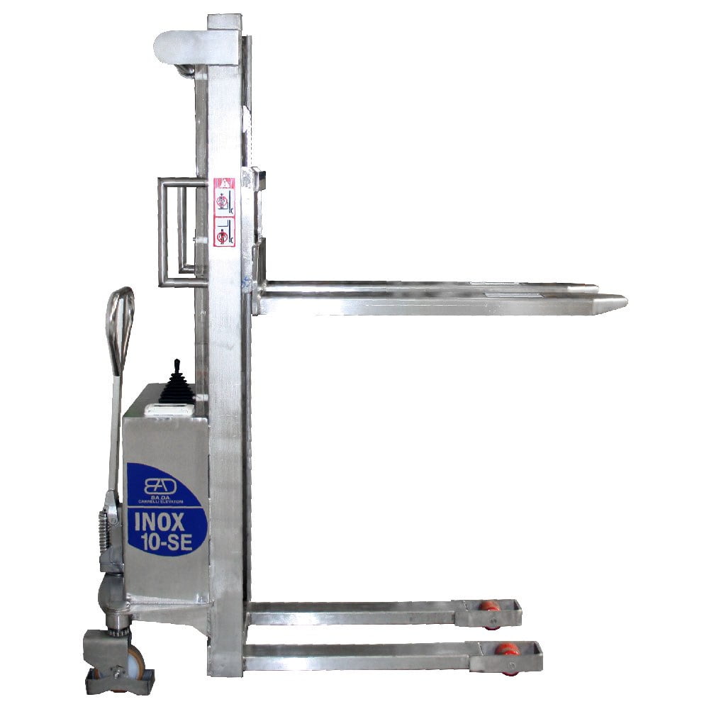 stoccatore semi elettrico acciaio inox