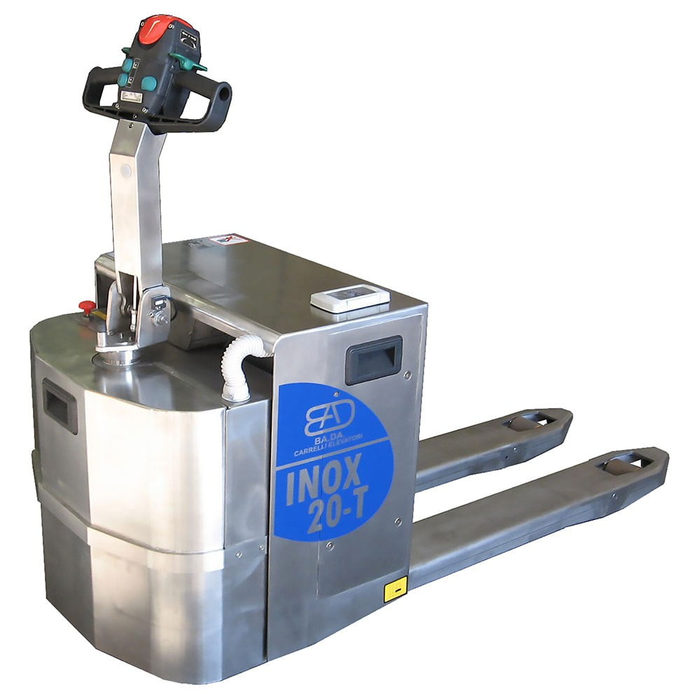 transpallet elettrico acciaio inox