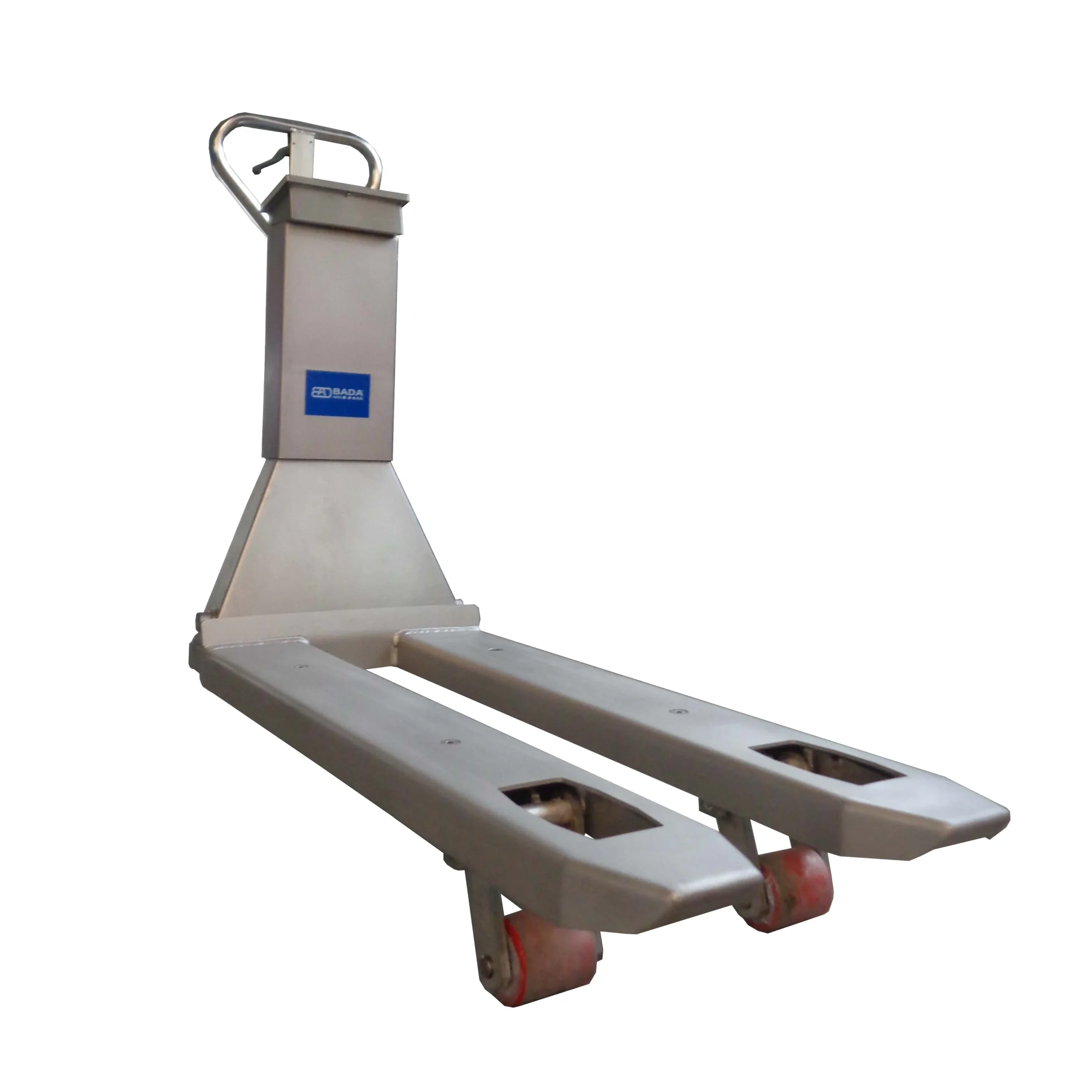 transpallet con bilancia acciaio inox
