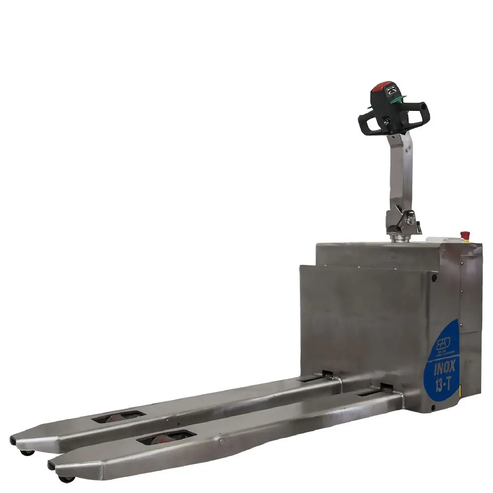 transpallet elettrico in acciaio inox