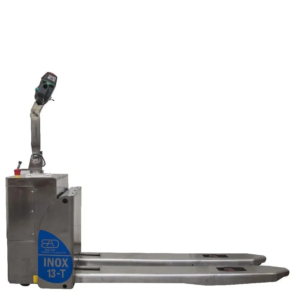 transpallet elettrico in acciaio inox