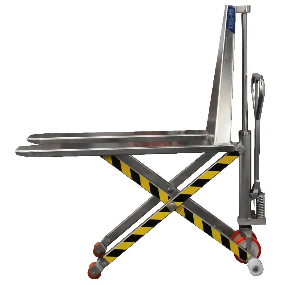 transpallet pantografo acciaio inox